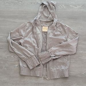 Royal Plush Silk zip up hoodie